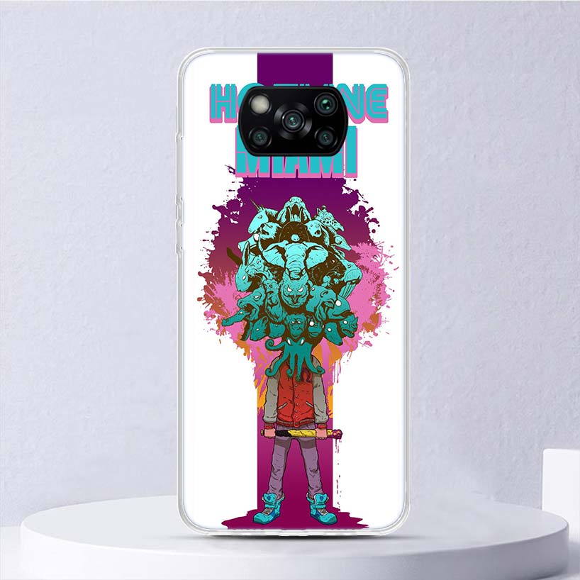 Game Hotline Miami Soft Case For Xiaomi Poco X7 X6 X5 X4 X3 Nfc F7 Ultra F6 F5 Pro Phone Cover F4 Gt F3 M5S M4 M3 M5 M6 Coque
