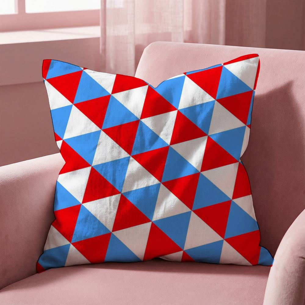 Triangle Array Cushion Cover MultiScene Pillow Cover for Home Car Reversible Soft Durable for Daily Use