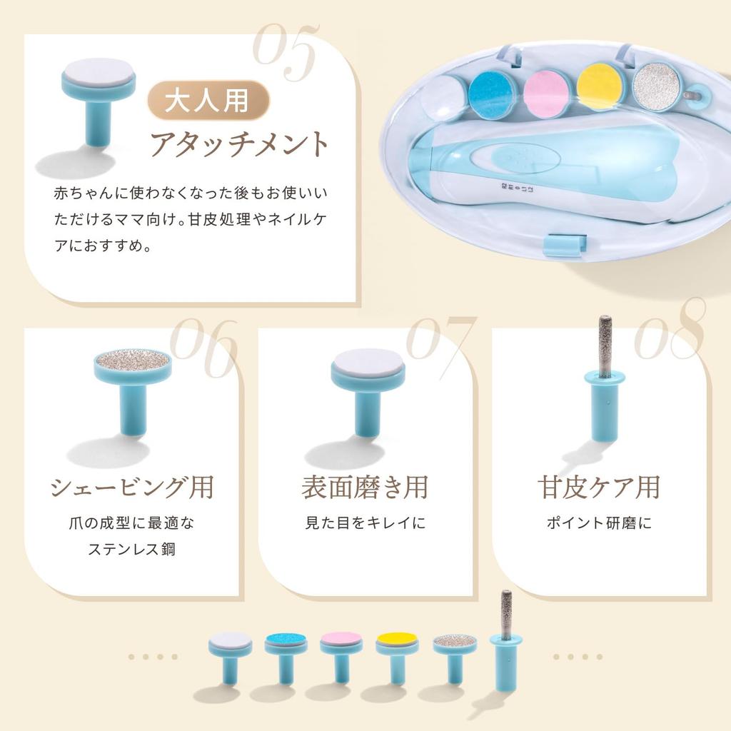 in anan and Recommended by Baby Electric Nail Electric Nail Electric Nail Nail Nail Shaver for Babies [Featured Experts] File, Clipper, Clipper, File,