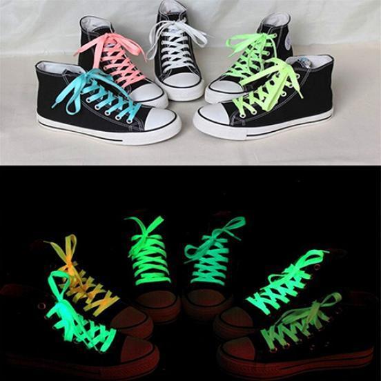 <b>1 Pair Sport</b> Shoes Lace Polyester Neon Color <b>Luminous</b> ...