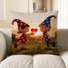 2D Cute Fairy Twins Exchange Heart Pillow Cover Pattern Cushion Cover Suitable For Sofa Bedroom Car Pillow Cover