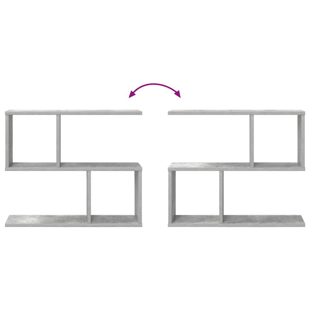 Wall Shelf Concrete Grey 60 x 12 x 50.5 cm Engineered Wood
