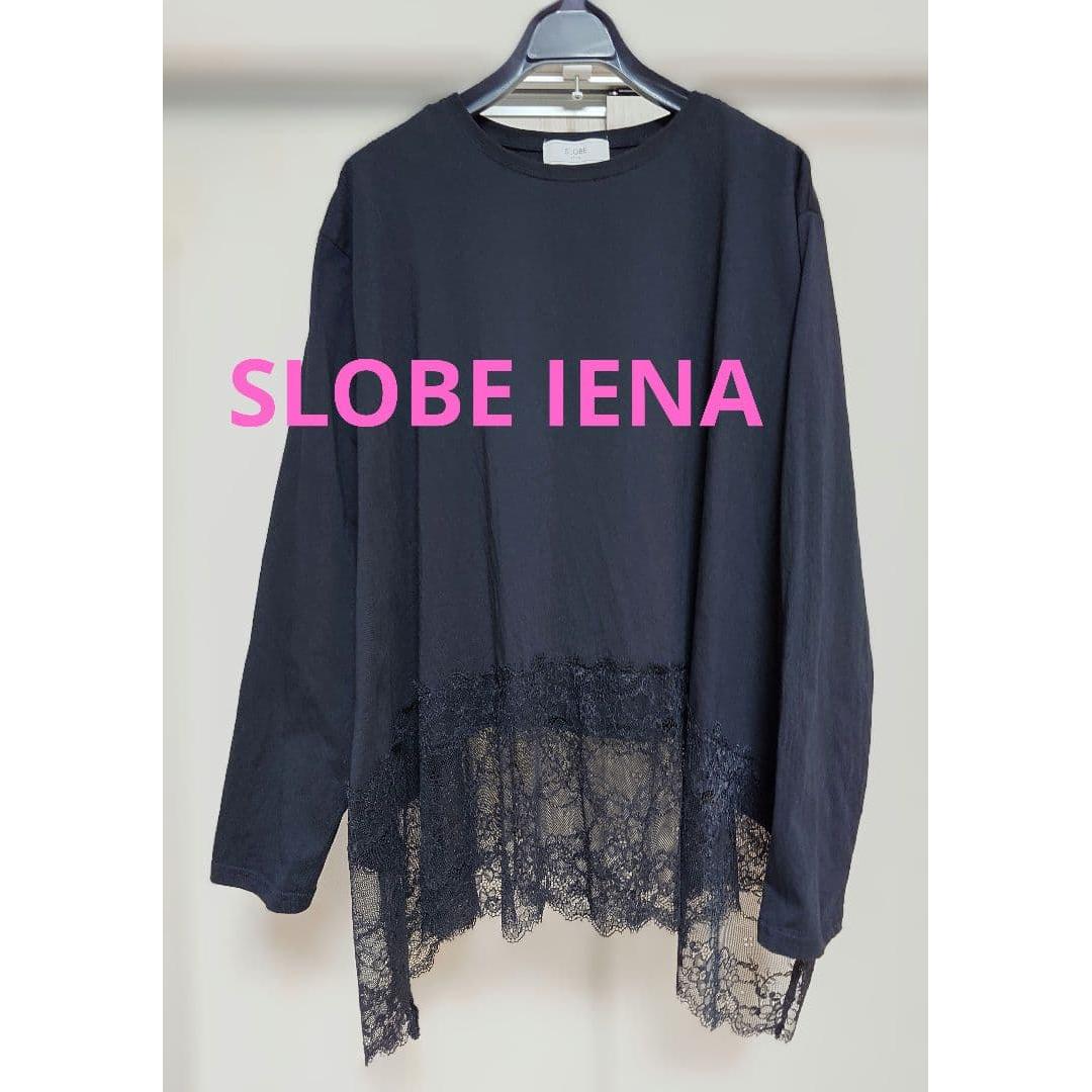 SLOBE IENA Lace combination cut and sew black
