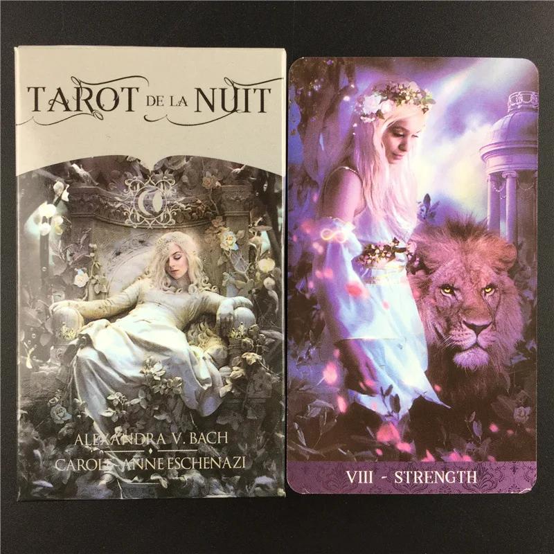 Tarot De La Nuit Cards A 78 Deck Oracle English Divination Edition Borad Playing Games