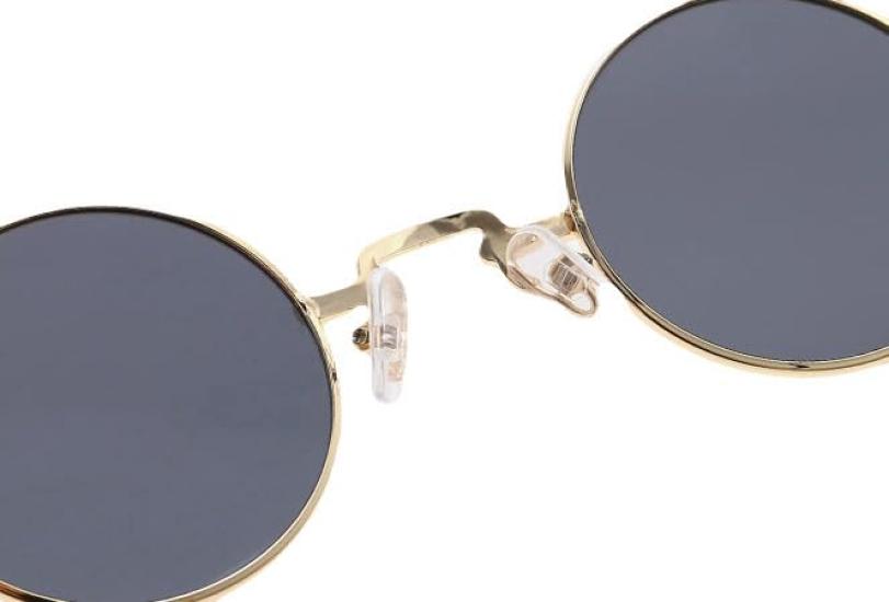 [Karokak] Round Glasses, Retro Metal, Popular, Stylish, Fashionable, Driving, Small, Fashion Glasses, Sunglasses, Men's & Women's, UV400, Unisex