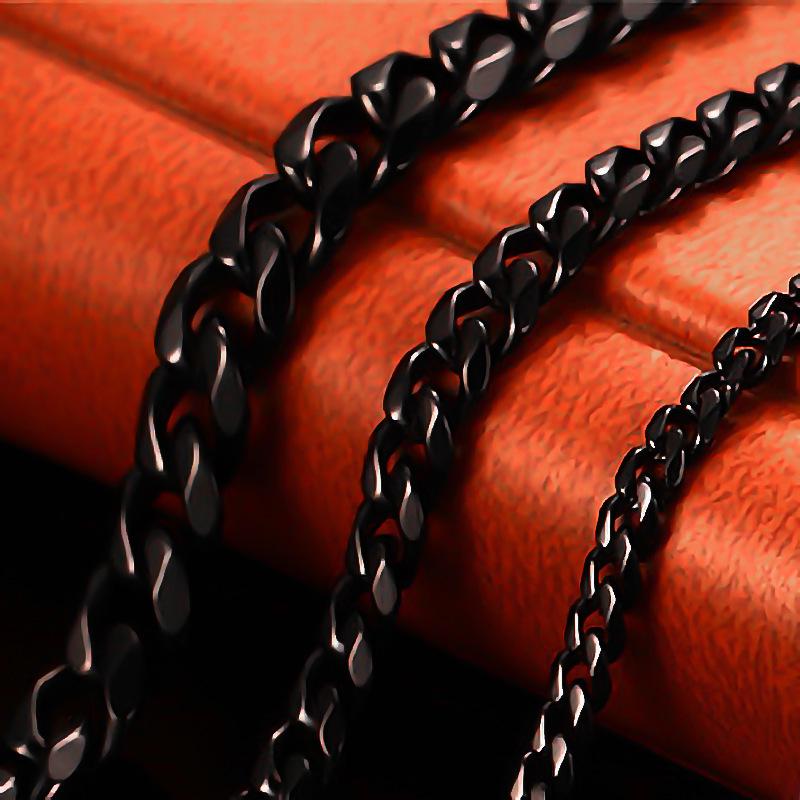2025 Men's Gold Cuban Chain Necklace & Bracelet - Stainless Steel, 3/5/7/9mm