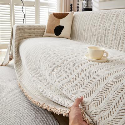 Nordic Effen Kleur Zomer Koel Bankovertrek Bankhanddoek Anti-kattenkrab Volledige Hoes Banken Deken Antislip Huisdier Kind Bankhanddoek