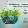 Wall Mounted Flower Pot Outdoor Wall Mounted Planter Basket Artistic Sense Planting Tool for Ceilings Patios Balconies Porches