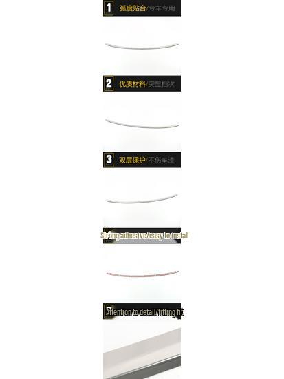 21 Qin PLUS Front Lower Grille Trim & Hood Anti-Scratch Bumper Strip