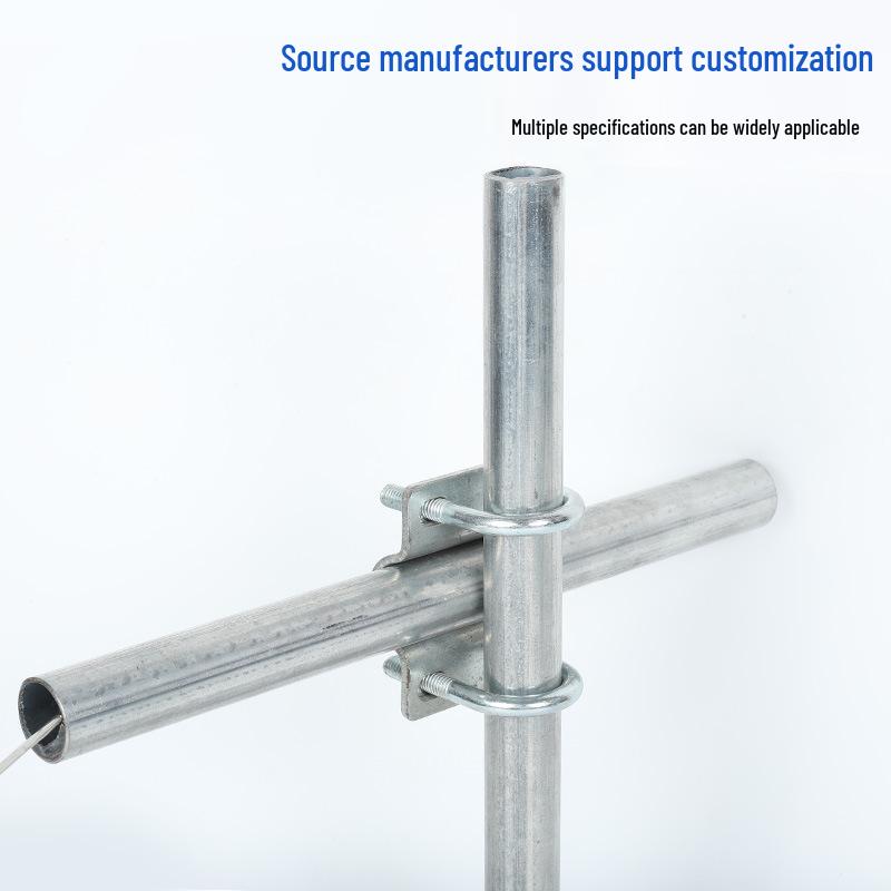 Double U-Shaped Steel Cross Buckle Connector for Scaffolding