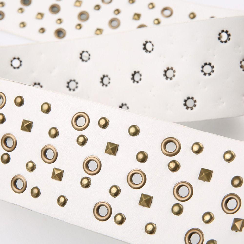 Harajuku Wide Waist Strap Y2K Trouser Dress Belts Fashion Rivet Belt