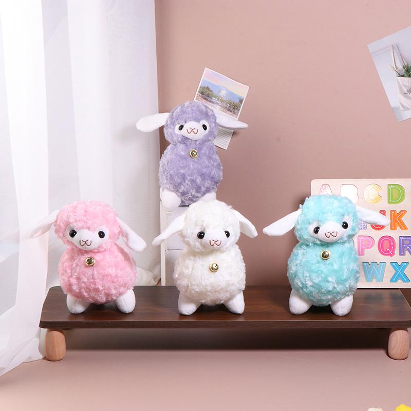 1Pc Standing Animal Sheep Plush Stuffed Toy Animals Dolls Fashion Cartoon Plush Animal Toys Bells Sheep