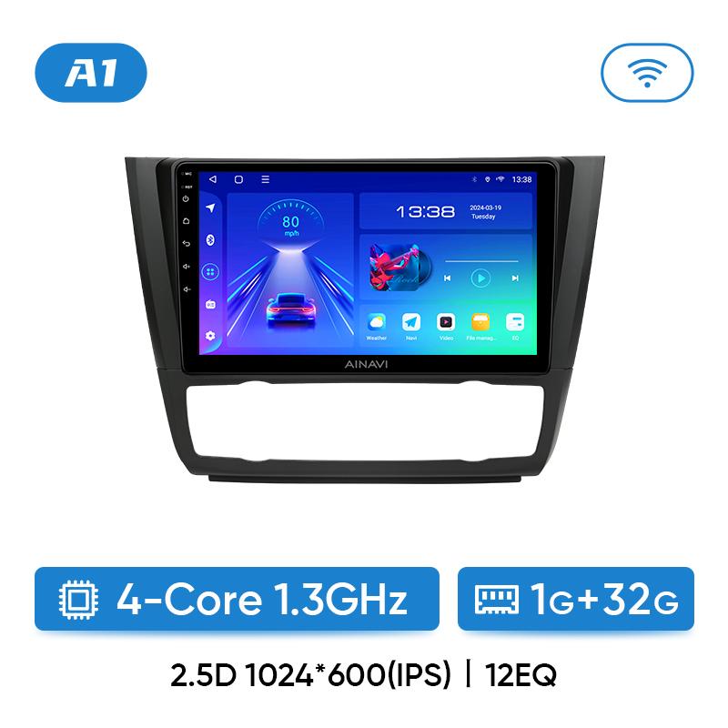 

Автомобильное радио Ainavi для BMW 1 серии E81 E82 E87 E88 AT MT 2004 - 2012 Мультимедийный проигрыватель Android 12 Auto Wireless Carplay DSP 2 Din