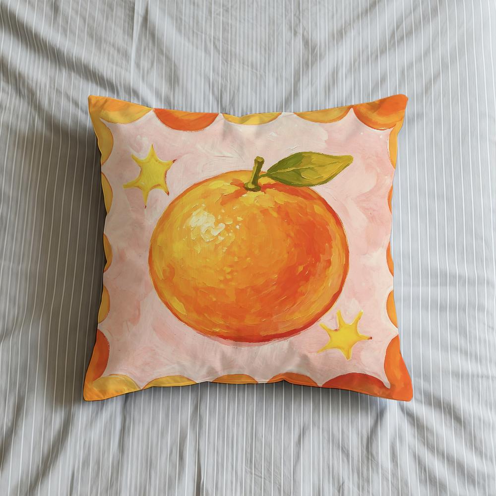 Handpainted Watercolor Fruit Cubes Cushion Cover Square Decorative Throw Pillow Case Sofa Bed Living Room Anniversary Gifts