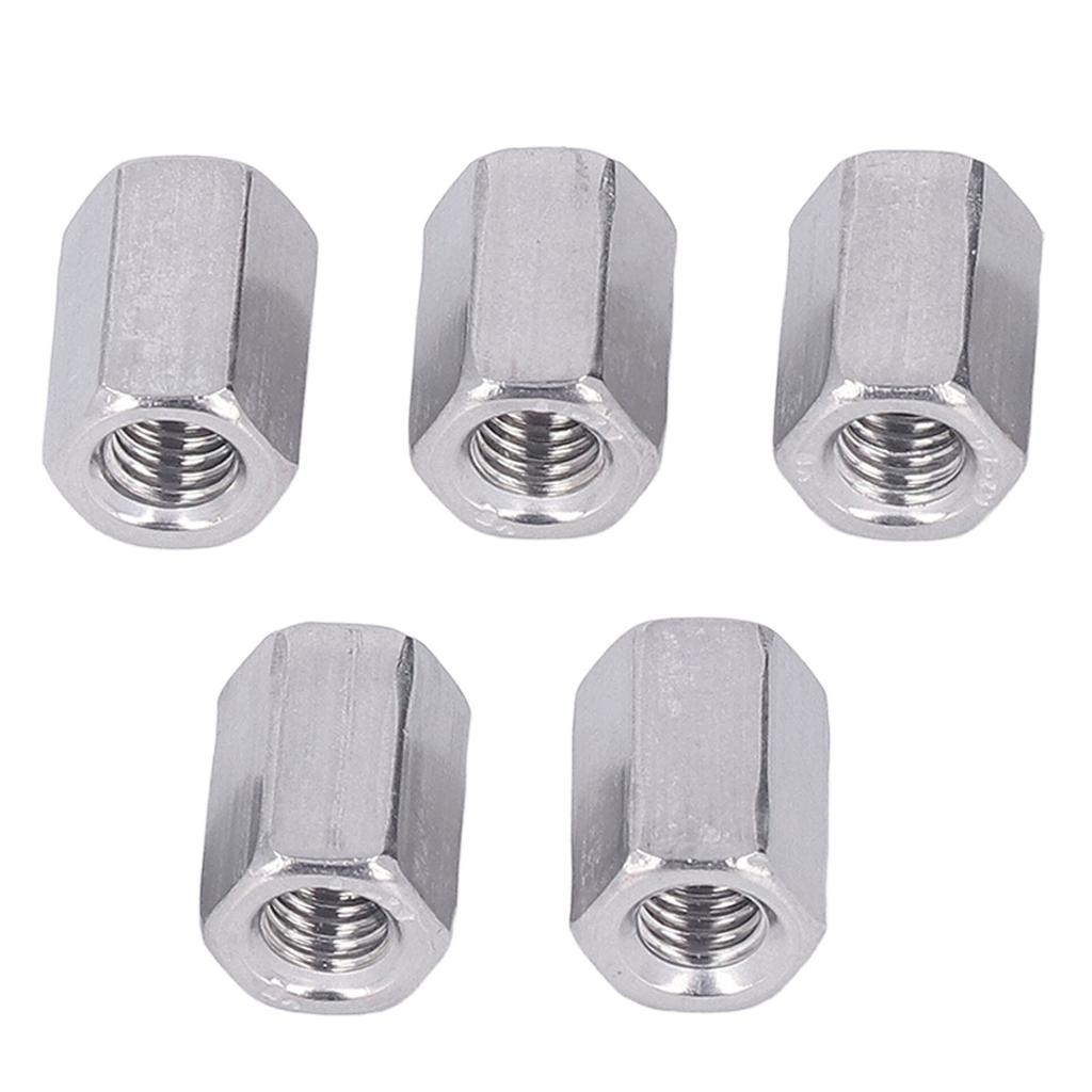 20Pcs Hex Coupling Nut Set Connector 304 Stainless Steel Industrial Fastener M6x1.0 10 L15mm