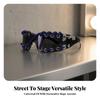 Sunglasses with Rhinestone Cord Sparkle Glasses Trendy for Parties