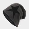 Unisex Slouchy Winter Hats Five Star Pattern Warm Hats For Men Women Plush Fur Lined Fashion Ski Beanie Cap