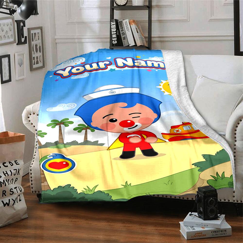 Plim Plim Customize Your Name Blanket Multi-purpose Customizable Blanket Comfortable Throw For Office Home Decor Picnics Bedding for All Occasions