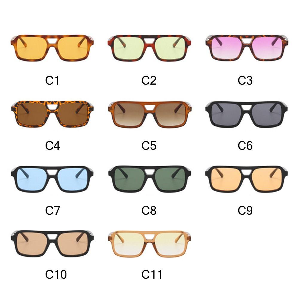 Fashion Popular 70S Square Sunglasses Uv Protection Comfortable Wear Double Bridge Sun Glasses Retro Eyewear For Women & Men
