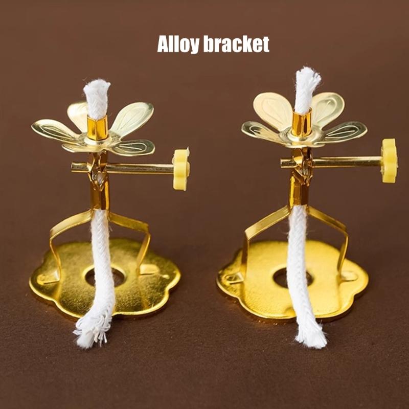 Sturdy Alloy Light Stand Base for Candle Adjustable Crafting Helper Set