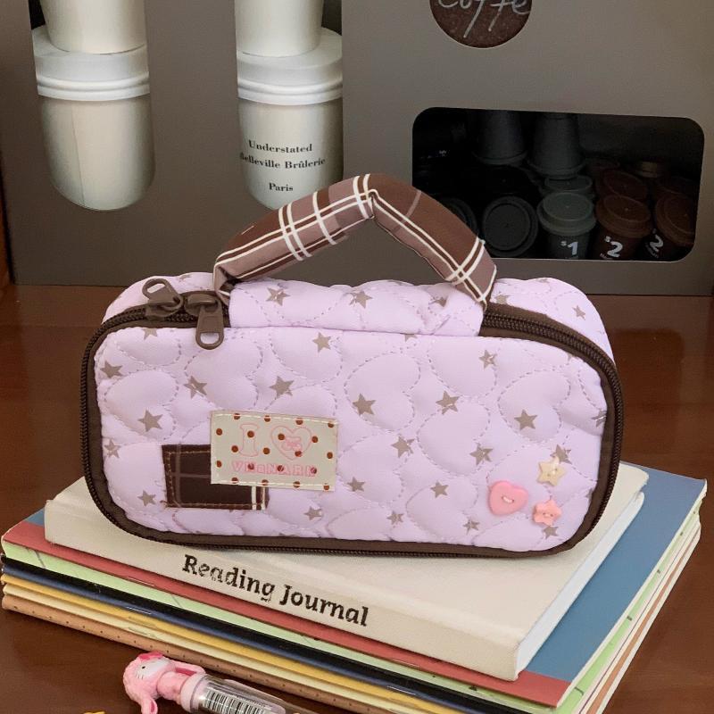 Süße japanische Stifte-Tasche Ins Mode Große Kapazität Kosmetiktasche Für Schulmädchen Kawaii Ästhetischer Schreibwaren-Organizer
