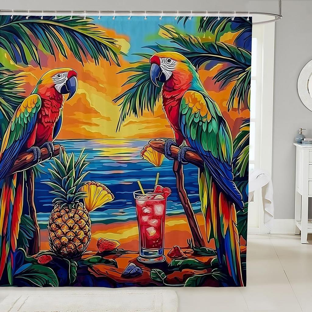 Dog Waterproof Shower Curtains,Cartoon Animal Bath Curtain For Kids Boys Girls Children,Dog Bone Cute Pet Shower Curtain Spotted