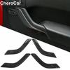 Carbon Fiber Interior Door Handle Trim Accessories for Jeep Wrangler JK 2011-17