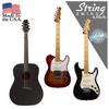 String Swing - CC01K - Wall Mount Guitar Hanger & Mounting Bracket Holder for Acoustic Guitar & Electric Guitar Cherry