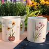 if021-Design Mug 2p-Flowers and Insects