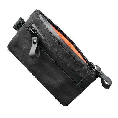Zip Pouch RFID Slim Compact Wallet with Coin Card YKK Business Travel Gift Anti-Skimming Men's Purse, Slots, Label, Water-Repellent Zipper,