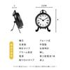 The BESTIME AM-07 is a small, exquisitely crafted black metal desk clock with a white dial and easy-to-read black numerals. It measures 14.9cm high,