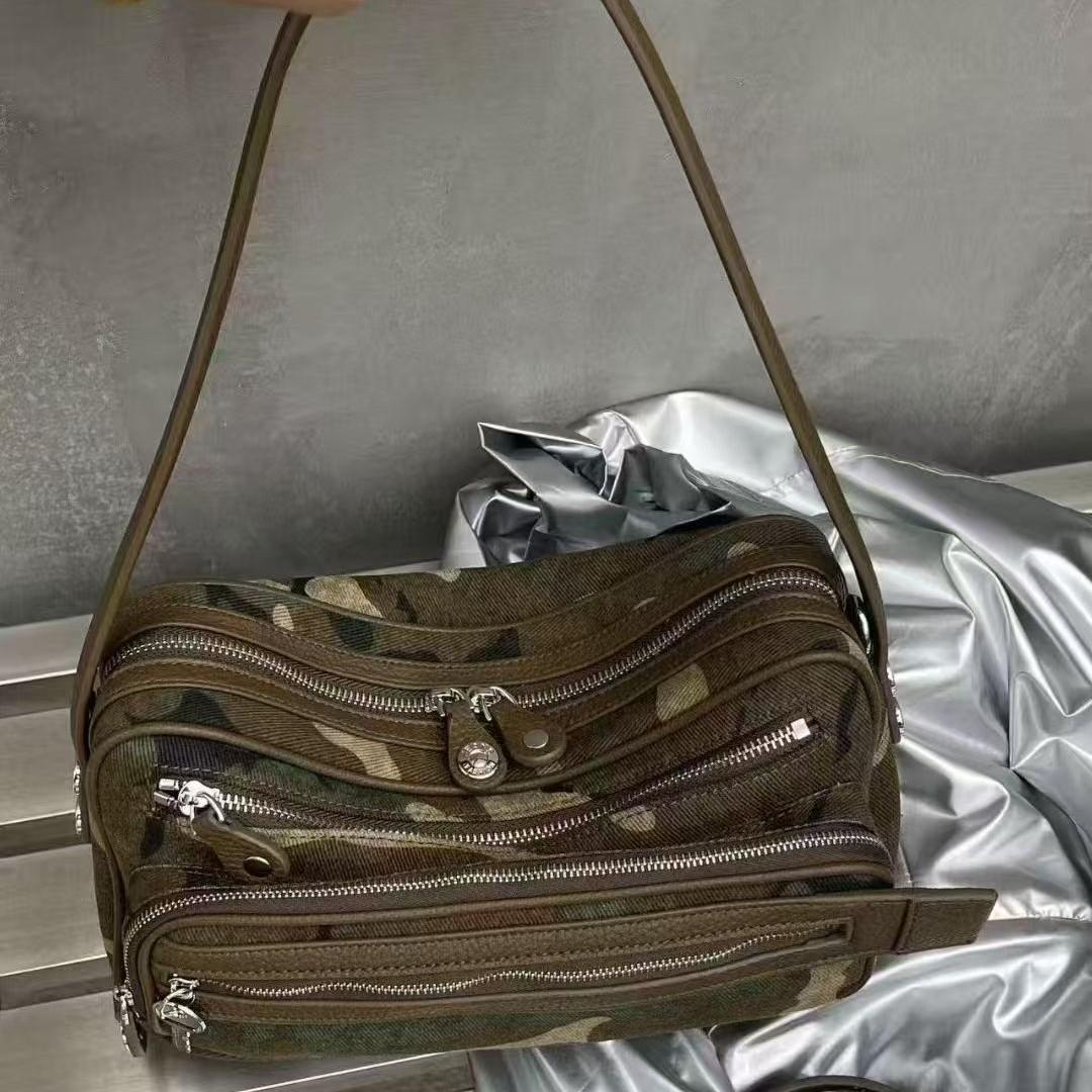 

Последняя модная серия камуфляжных сумок для камеры от акне, минималистичный дизайн, многофункциональная повседневная холщовая сумка для камеры 29×11×15cm камуфляжный