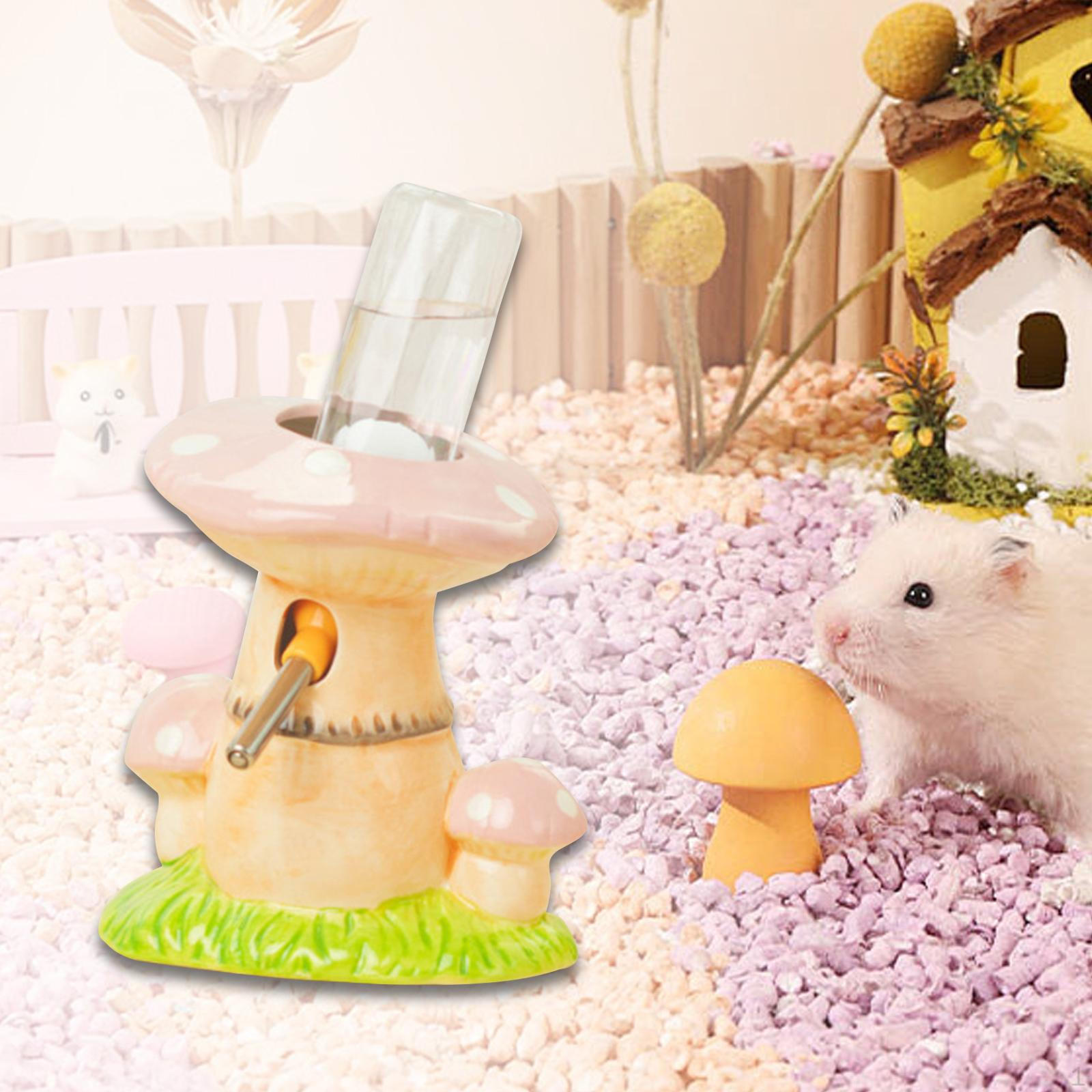 

Подставка для бутылок с водой для хомяка, яркий, герметичный, диспенсер для питья, центральный элемент розовый