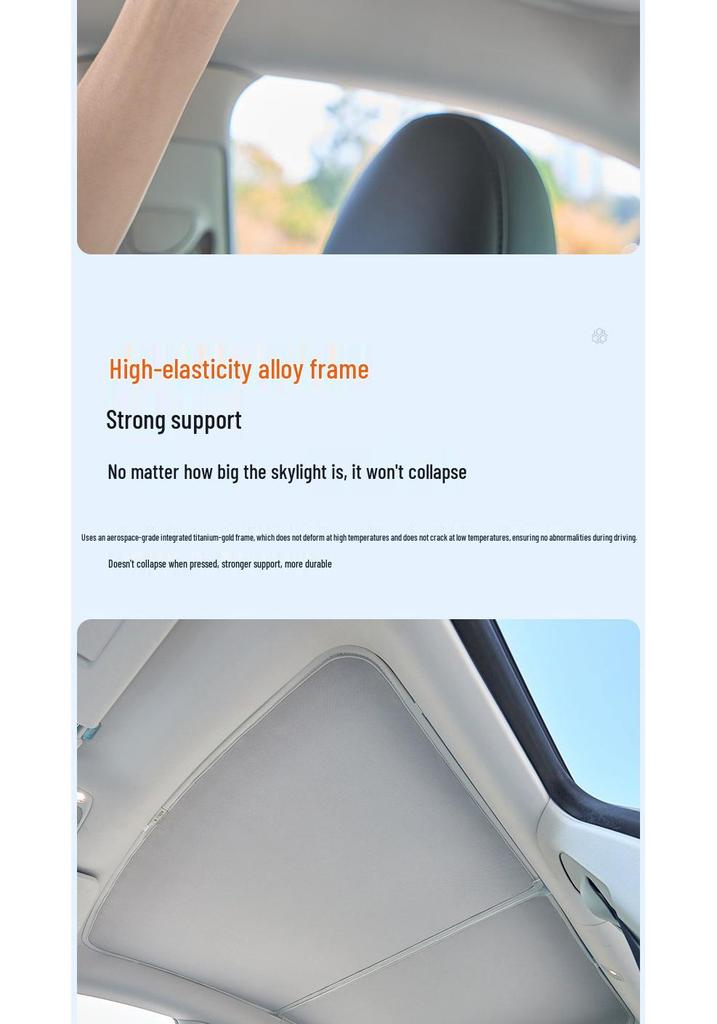 Enhanced Graphene Sunroof Sunshade for Tesla Model 3/Y - Cooling Sun Protection (New Version)