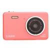 2.5K HD Selfie Camera 8 Times Zoom Automatic Light Sensitivity Compact Cute Dual Lens Digital Camera for Student Pink
