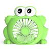 Kids Cartoon Fan Soft Wind Desktop Small Fan Battery Powered USB Rechargeable Portable Fan for