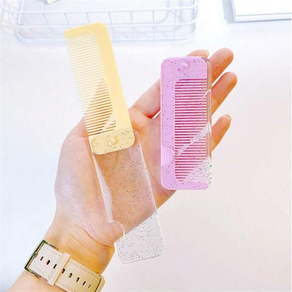 1pc Folding Hair Brush For Women's Haircuts Convenient Home Use Professional Hair Salon Brush