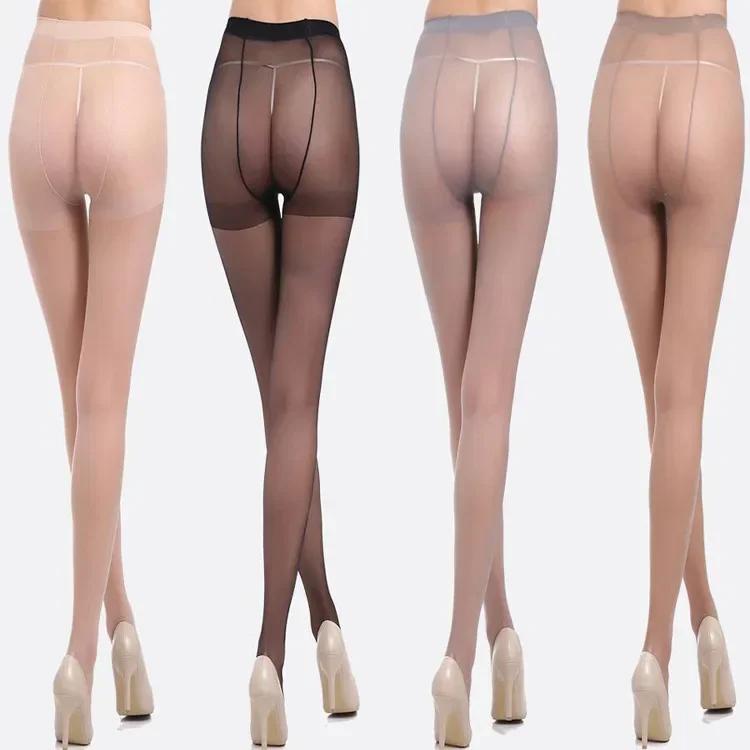 Fashion Sexy Lace Women Stockings Solid Color Black Pantyhose Seamless Ultra-Thin Stocking High Elasticity Long Socks Tights