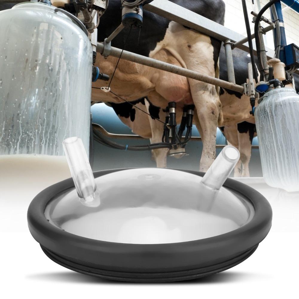 Two Entrances Lid Milking Machine Bucket Lid Transparent Two Open Lid  Dairy Farm