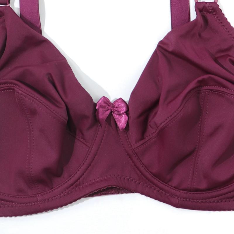 Moteriška didelio dydžio liemenėlė, pilnai dengianti, elegantiška braletė, 95F-120F kaušeliai, be paminkštinimo, itin plonas, didelis apatinis trikotažas