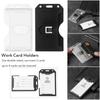Business Case Office School Multi-use Badge ID Card Pouch Card Sleeve Work Card Holders Name Card