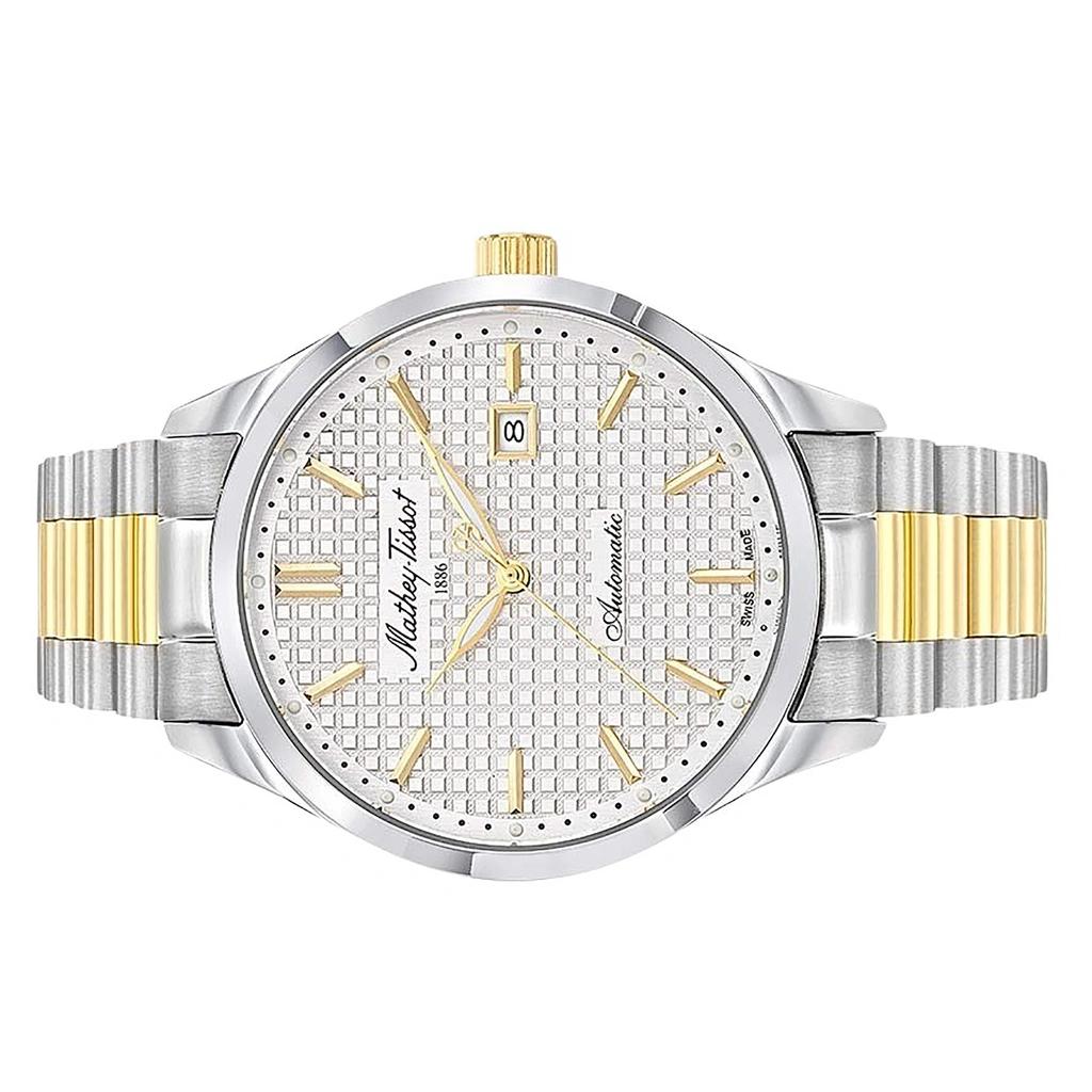 Mathey-Tissot Urban Two Tone Stainless Steel Silver Dial Automatic H411ATBI Men's Watch