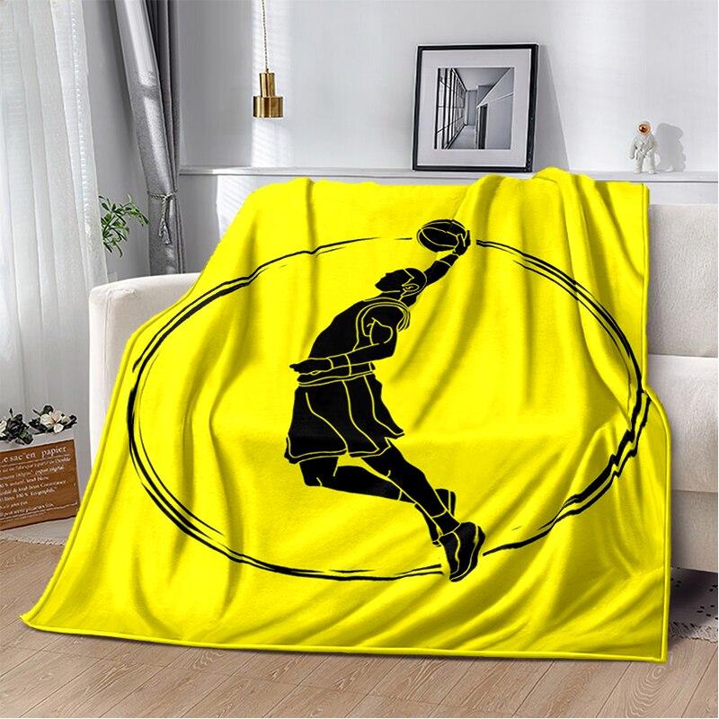 Fashion Basketball Blanket Custom Lightweight Thermal Insulation Blanket Sofa Blanket Bed Office  Blankets for Beds