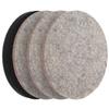 MORLARCO Felt Buff Polisher Set of with Polishing Suitable for Oil Film Glass and Car Buffs, 125mm, 4, Velcro-type Pads, Removal, Polishing,