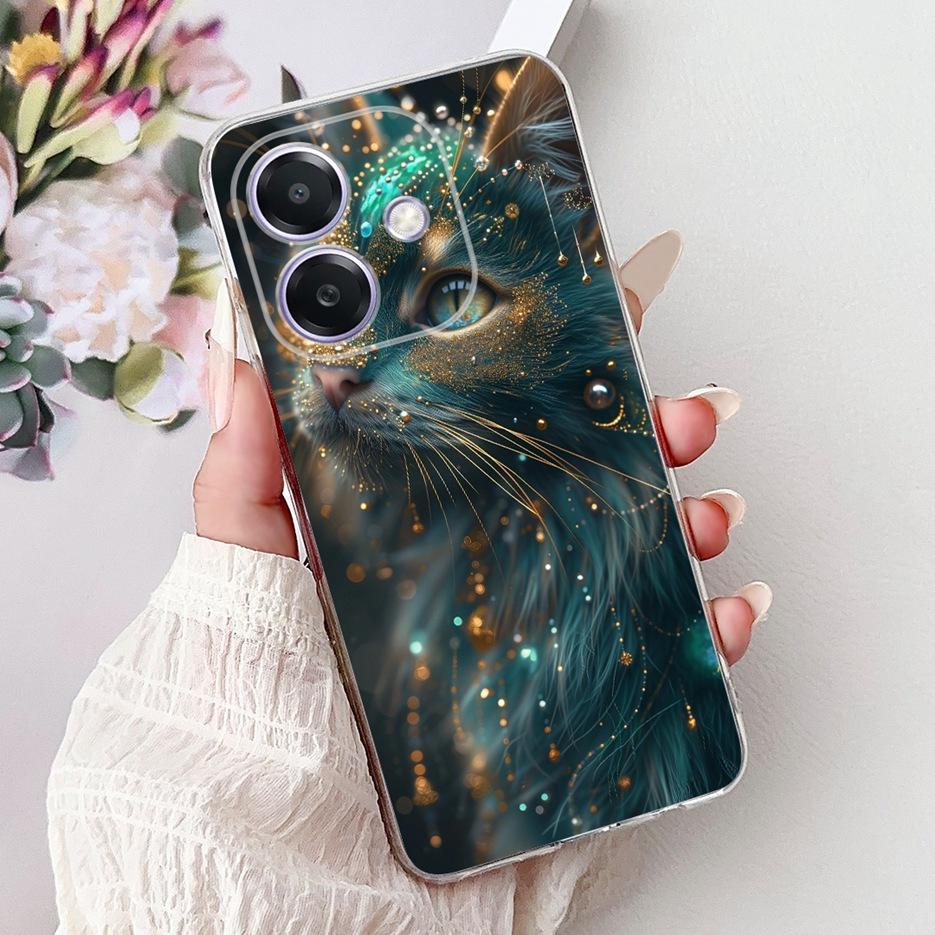 For Oppo A3 A3x 4G Case CPH2641 Luxury Fashion Painted Cover Clear Silicone Phone Case For Oppo A3x OppoA3 OppoA3x 4G Soft Shell