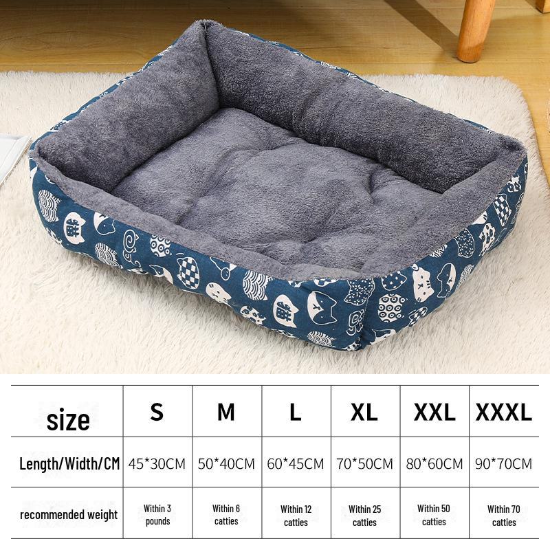 

Універсальний будиночок для домашніх тварин з теплою підстилкою для собак і котів - Підходить для всіх сезонів M 50*40cm (within 6 lbs)