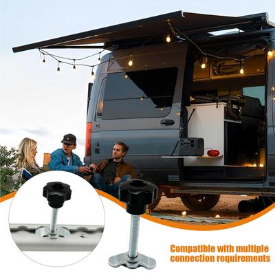 L Track Stud Lug Threaded Stud Nut Fitting Tie Down Ergonomic Rail Part Replacement Accessories For Trucks Car Garage Airplane