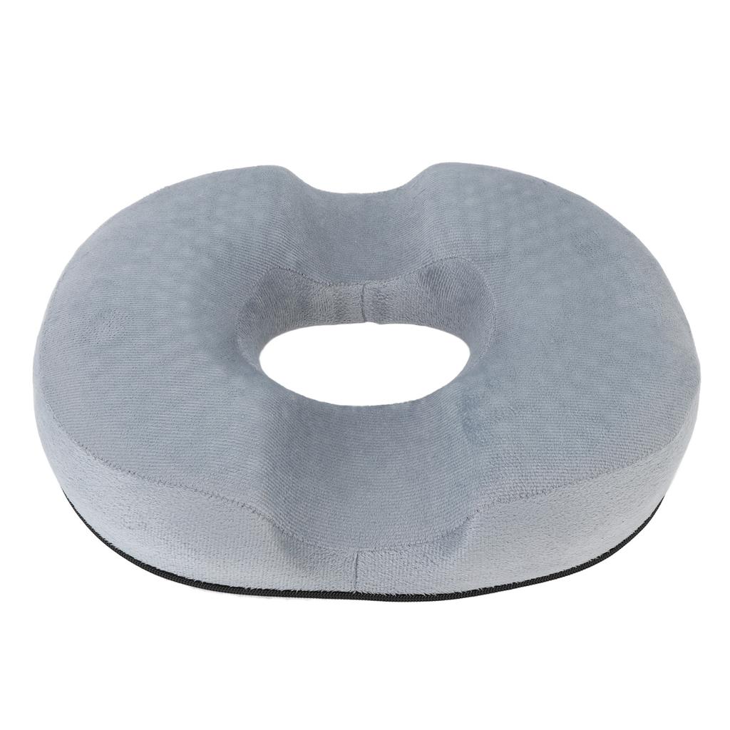 Donut Pillow with Gel Layer Ergonomic Breathable Hollow Office Chair Cushion Pad for Long Sitting