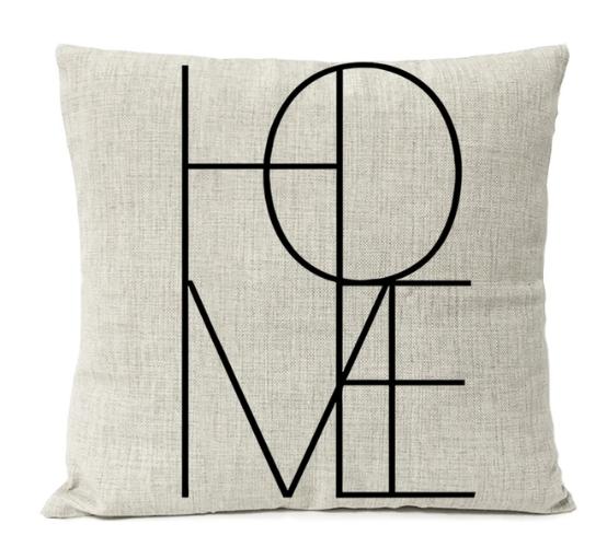 Home Decorative Black Geometric Linen Pillow Cover Boho Bohemia Throw Pillow Art Cushion Decoration Sofa Pillowcase 60x60