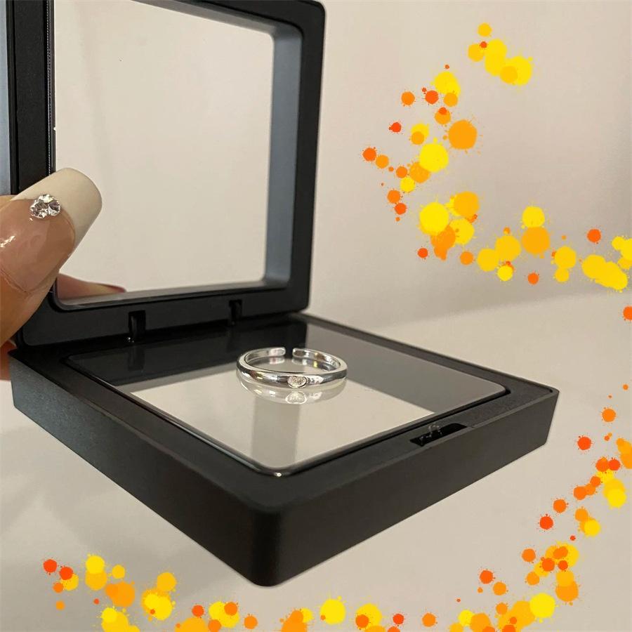 Over 120 Styles Korean style zircon diamond ring women's 925 sterling silver spring and summer niche light luxury high-end index finger ring open ring